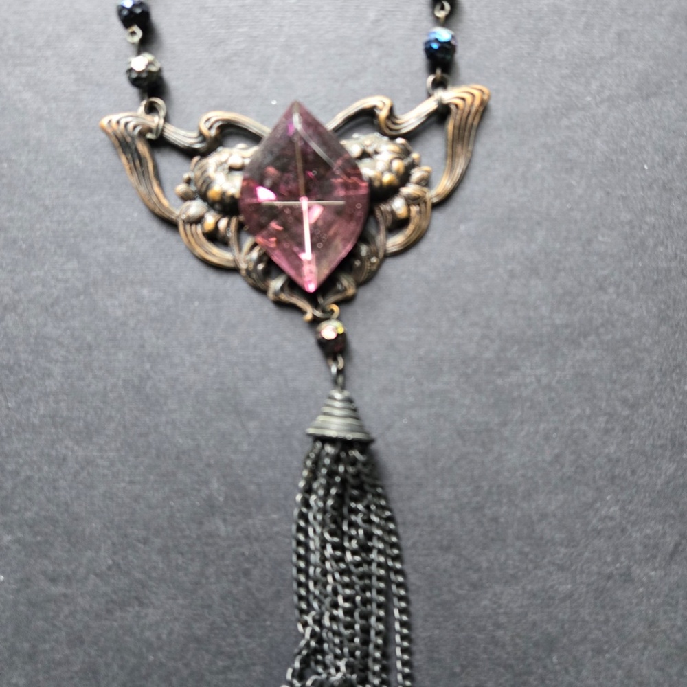 Bespoke Amethyst Statement Necklace - image 2